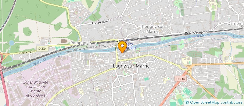 localisation de l'entreprise ROCHER IMMOBILIER  LAGNY-SUR-MARNE