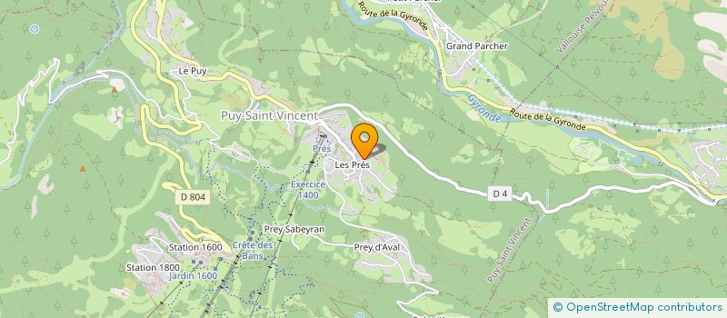 localisation de l'entreprise ROCHER NOIR  VALLOUISE-PELVOUX