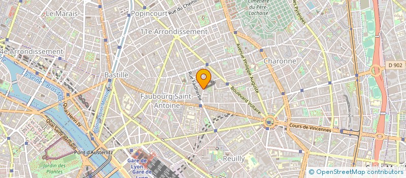 localisation de l'entreprise ROCHER RIOCREUX à PARIS