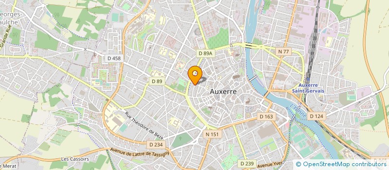 localisation de l'entreprise ROCHER ROUGE à AUXERRE