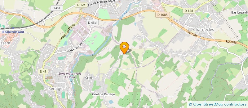 localisation de l'entreprise ROCHER TERRASSEMENT  RENAGE