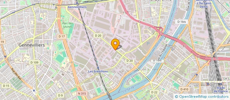 localisation de l'entreprise ROCHEROLLIN à GENNEVILLIERS