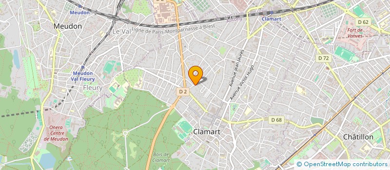 localisation de l'entreprise ROCHERS à CLAMART