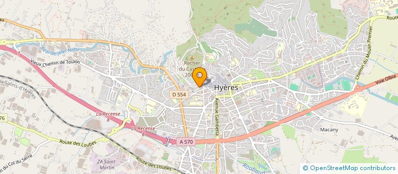 localisation de l'entreprise ROCHERS INVESTISSEMENTS à HYERES