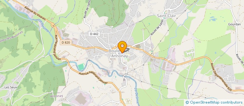 localisation de l'entreprise ROCHESUD à ANNONAY