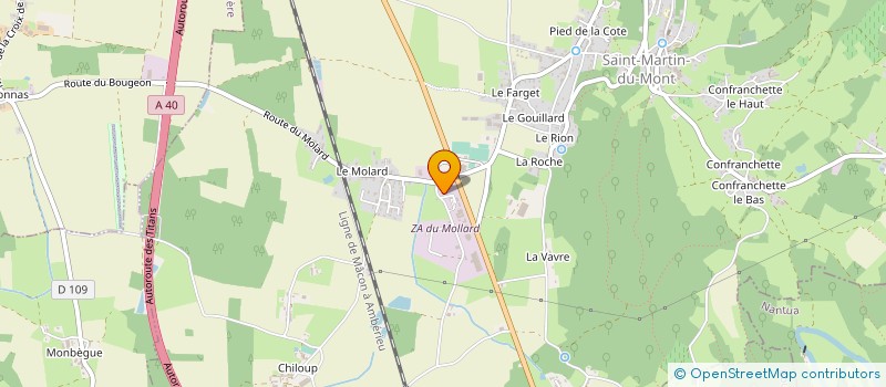 localisation de l'entreprise ROCHET CONCASSAGE à SAINT-MARTIN-DU-MONT