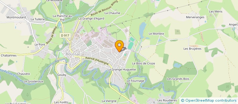 localisation de l'entreprise ROCHET IMMO à BOUSSAC