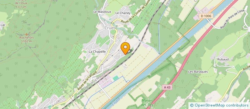 localisation de l'entreprise ROCHET TP  CRUET