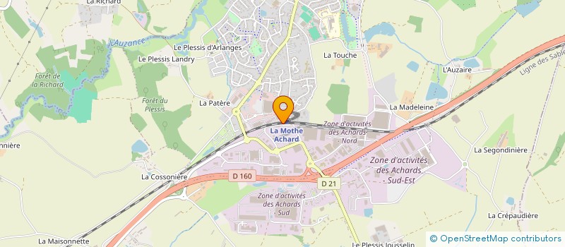 localisation de l'entreprise ROCHETEAU DECOUPE à SAINTE-FLAIVE-DES-LOUPS