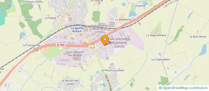 localisation de l'entreprise ROCHETEAU MACONNERIE à LES ACHARDS