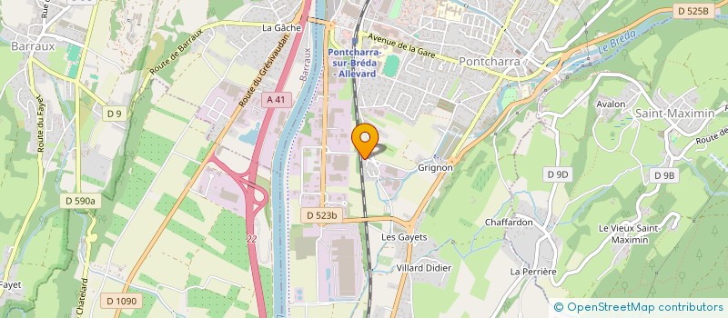 localisation de l'entreprise ROCHEVI  PONTCHARRA