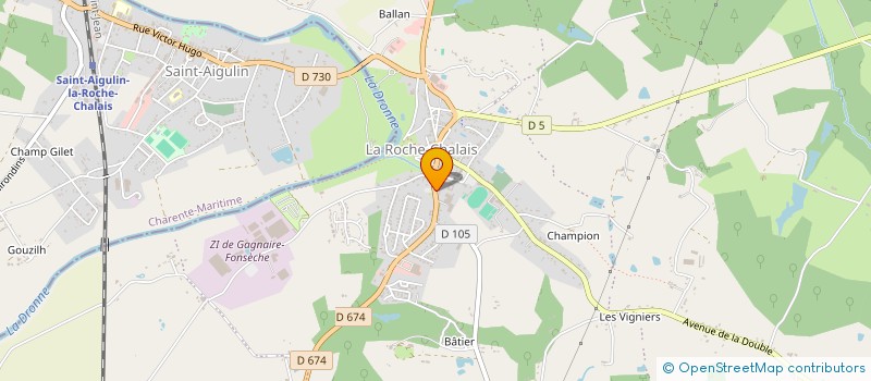 localisation de l'entreprise ROCHEX à LA ROCHE-CHALAIS