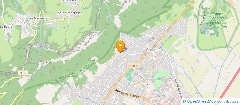 localisation de l'entreprise ROCHHU GESTION S.A.S.U  CROLLES