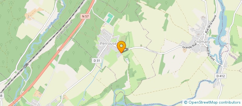 localisation de l'entreprise ROCHOIS 71  PERROUSE