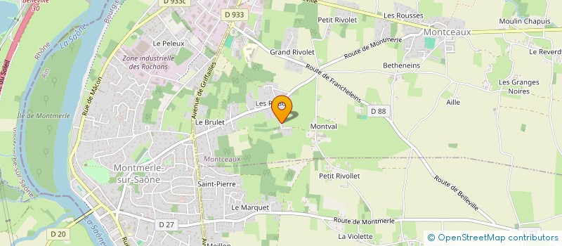 localisation de l'entreprise ROCHONS  MONTCEAUX