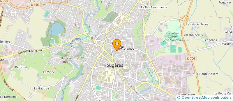 localisation de l'entreprise ROCHTECH  FOUGERES