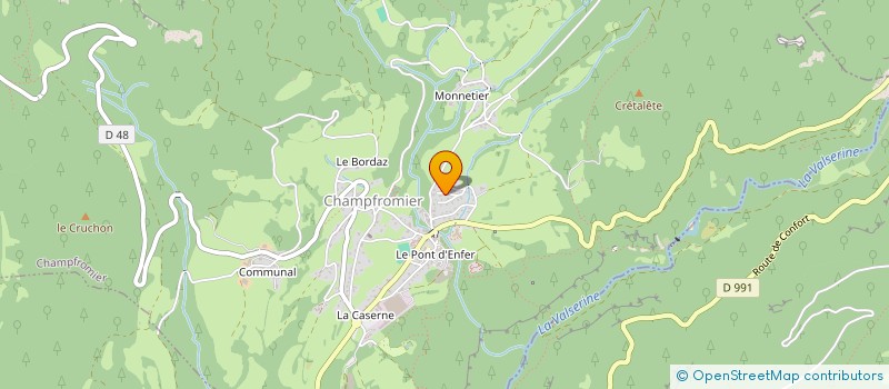 localisation de l'entreprise ROCK A L'APPEL  CHAMPFROMIER