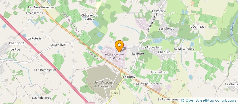 localisation de l'entreprise ROCK ANGE'HELL à CHATEAU-THEBAUD