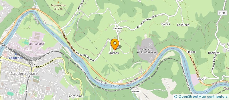 localisation de l'entreprise ROCK'CCITANIE  CAPDENAC