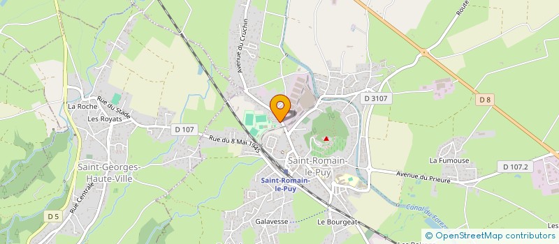 localisation de l'entreprise ROCK & CO  SAINT-ROMAIN-LE-PUY