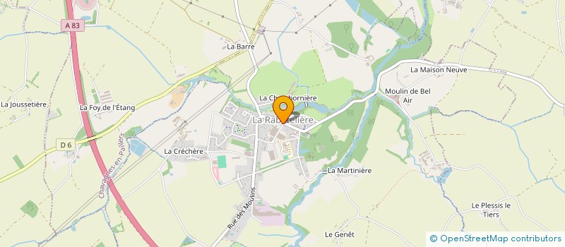 localisation de l'entreprise ROCK DA KASBAH FRANCE  LA RABATELIERE