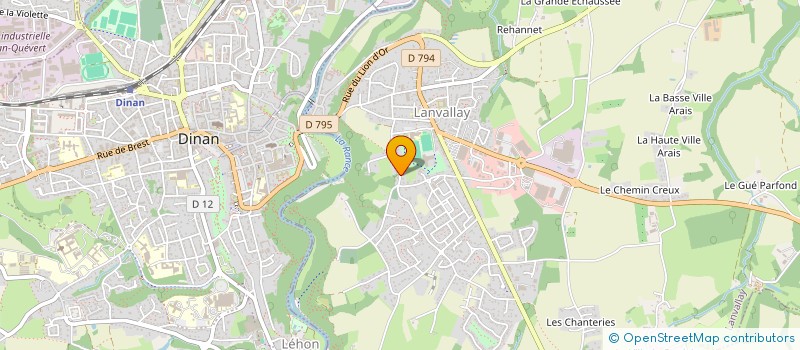 localisation de l'entreprise ROCK DANCE  LANVALLAY