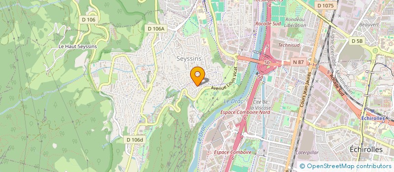 localisation de l'entreprise ROCK DIFFUSION à SEYSSINS