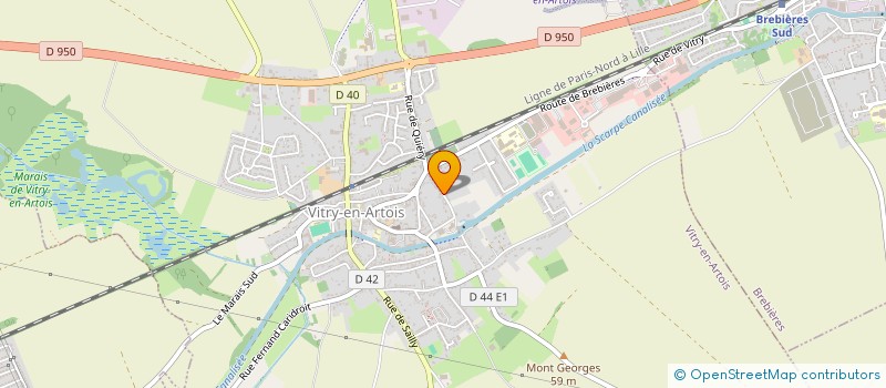 localisation de l'entreprise ROCK EN ARTOIS DOUAISIS  VITRY-EN-ARTOIS