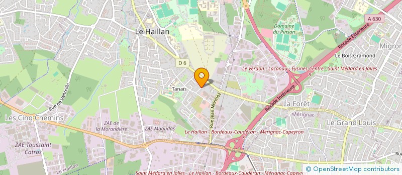 localisation de l'entreprise ROCK FACTORY PRODUCTION  LE HAILLAN