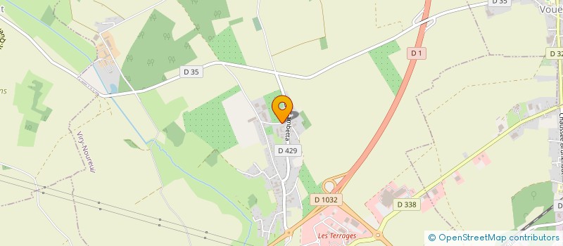 localisation de l'entreprise ROCK & FLIP'S (L'ESPRIT VINTAGE)  VIRY-NOUREUIL