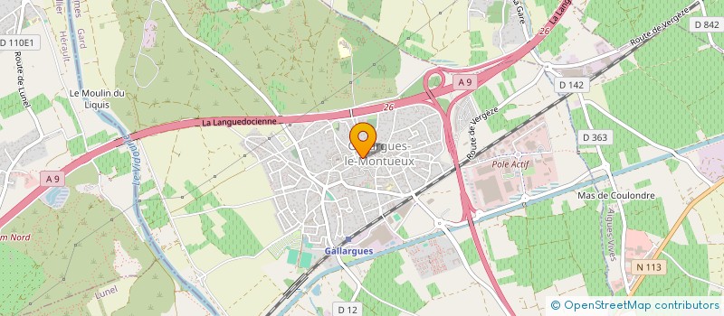 localisation de l'entreprise ROCK HOUSE  GALLARGUES-LE-MONTUEUX