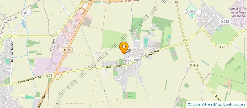 localisation de l'entreprise ROCK IN POP ASSO  AVRAINVILLE