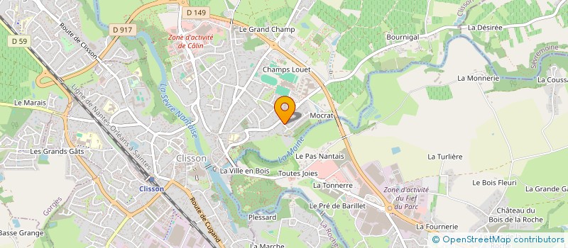 localisation de l'entreprise ROCK IT SNEAKERS à CLISSON