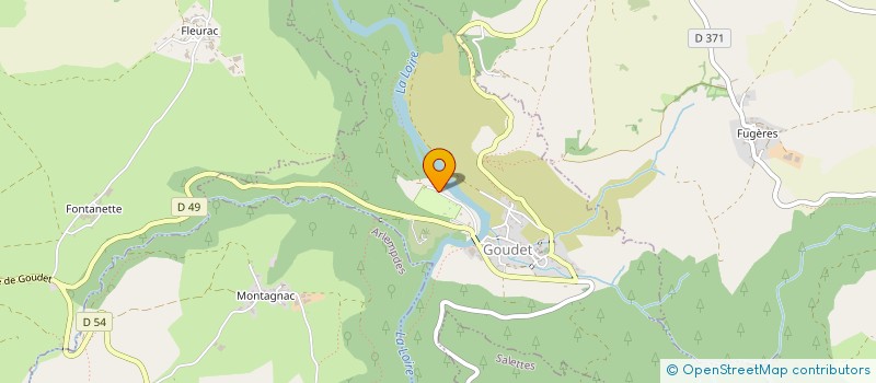 localisation de l'entreprise ROCK'N CAMP  GOUDET