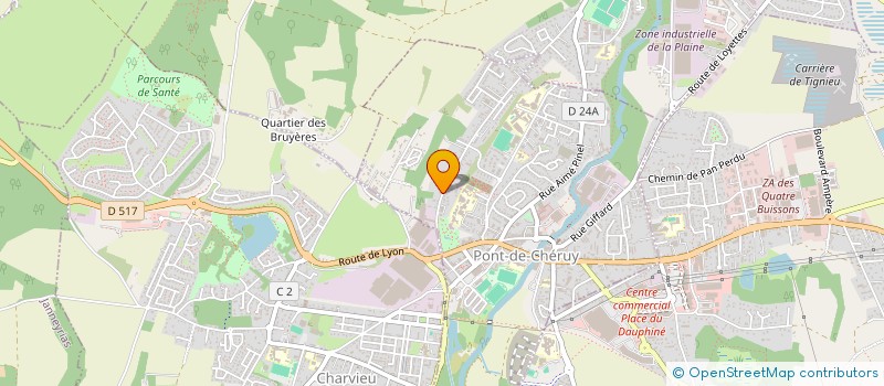 localisation de l'entreprise ROCK N'CHERUY  PONT-DE-CHERUY