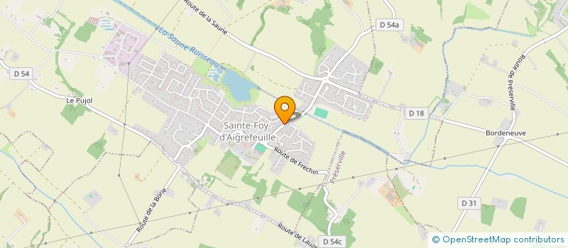 localisation de l'entreprise ROCK'N CO  SAINTE-FOY-D'AIGREFEUILLE