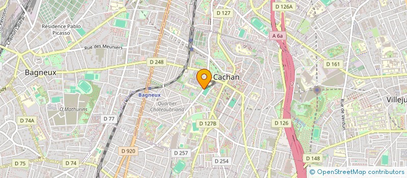 localisation de l'entreprise ROCK N'DANCE  CACHAN