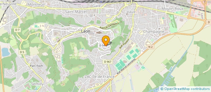 localisation de l'entreprise ROCK'N KIOSQUE  LAON
