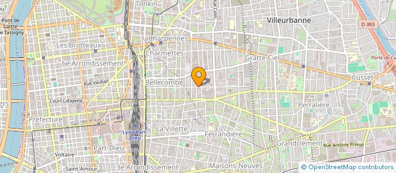 localisation de l'entreprise ROCK N LYON à VILLEURBANNE