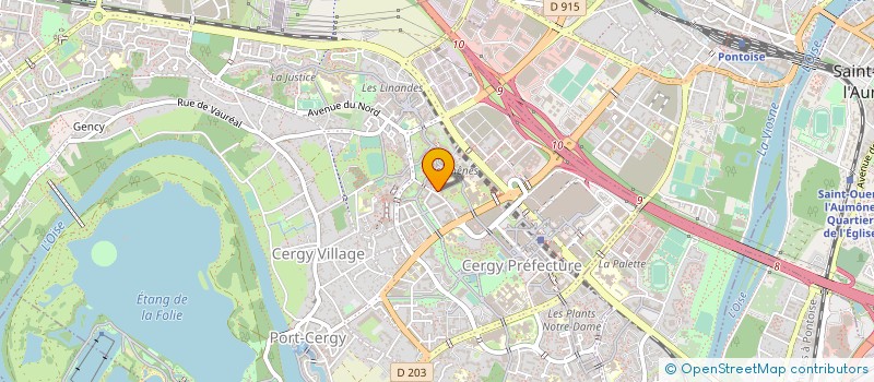 localisation de l'entreprise ROCK N'SEA  CERGY