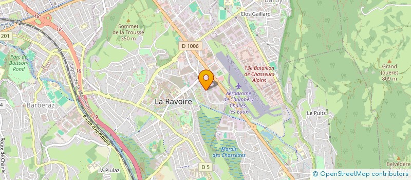 localisation de l'entreprise ROCK PEINTURE ISOLATION à LA RAVOIRE