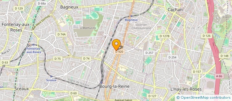 localisation de l'entreprise ROCK SANS FRONTIERES à BOURG-LA-REINE