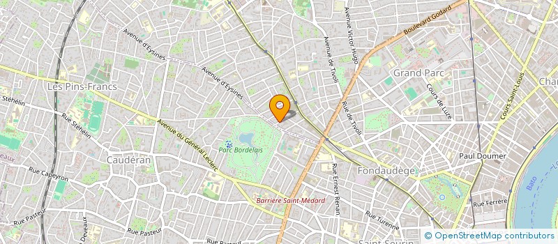 localisation de l'entreprise ROCK STATION  LE BOUSCAT