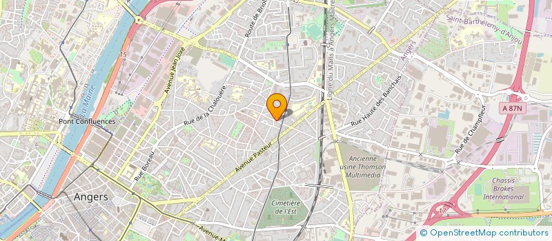 localisation de l'entreprise ROCK STEP COUNTRY ANGERS à ANGERS