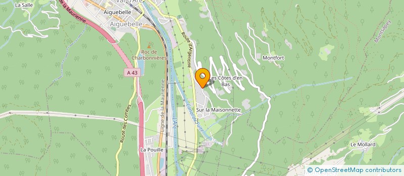 localisation de l'entreprise ROCK THE OUTDOOR  VAL-D'ARC