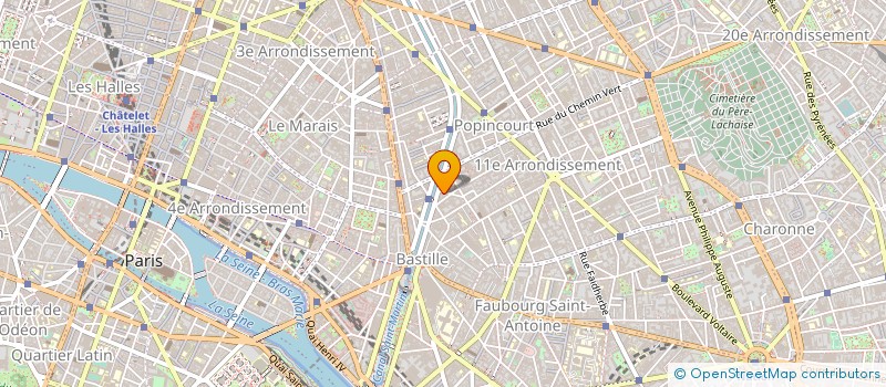 localisation de l'entreprise ROCK TISSUS à PARIS