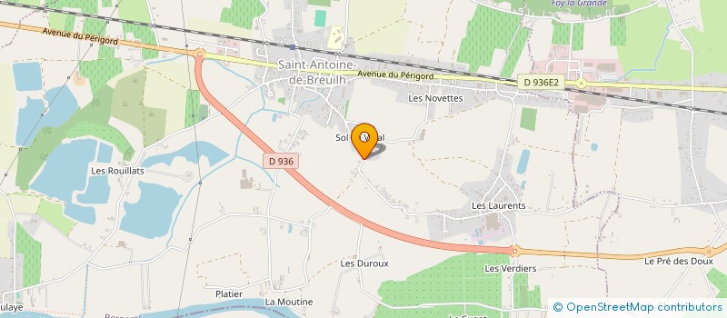 localisation de l'entreprise ROCK TRIBUTE DORDOGNE  SAINT-VIVIEN