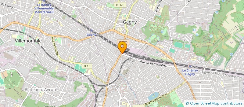 localisation de l'entreprise ROCKET COURSES AFC  GAGNY