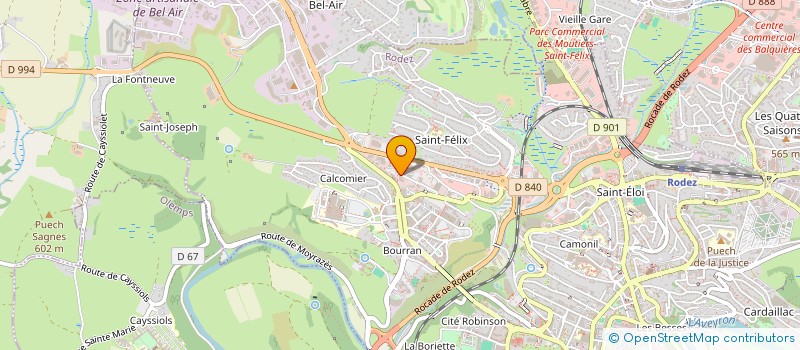 localisation de l'entreprise ROCKET INVEST  RODEZ