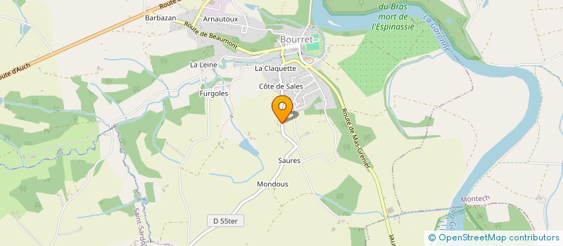 localisation de l'entreprise ROCKET TV  BOURRET